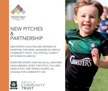  NEW PITCHES AND PARTNERSHIP: SHERFORD TEAMS UP WITH ARGYLE COMMUNITY TRUST